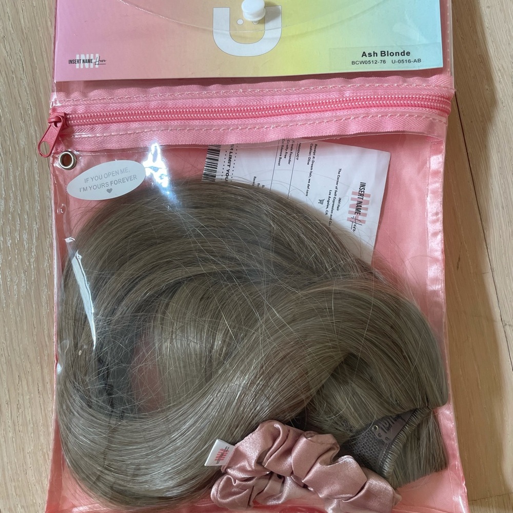 INH Hair U-Clip 16 inches - ash blonde